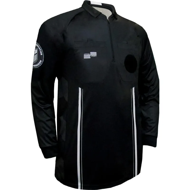 USSF PRO LS REFEREE JERSEY (BLACK)