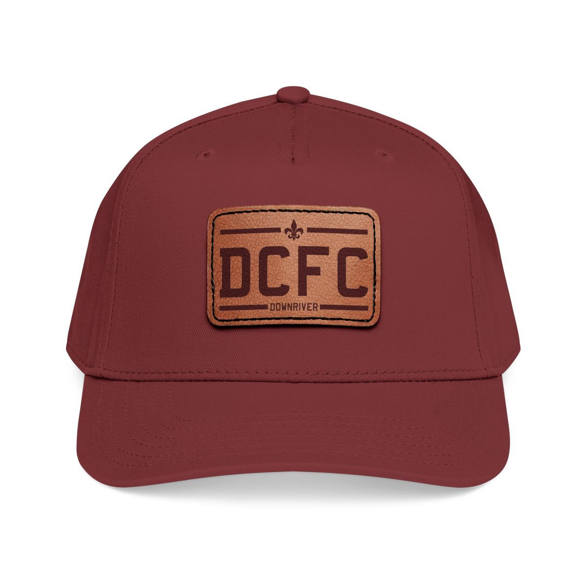 DCFC Downriver "Classic" Leather Patch Baseball Cap