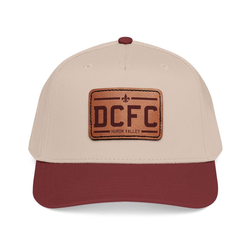 DCFC Huron Valley "Classic" Leather Patch Baseball Cap