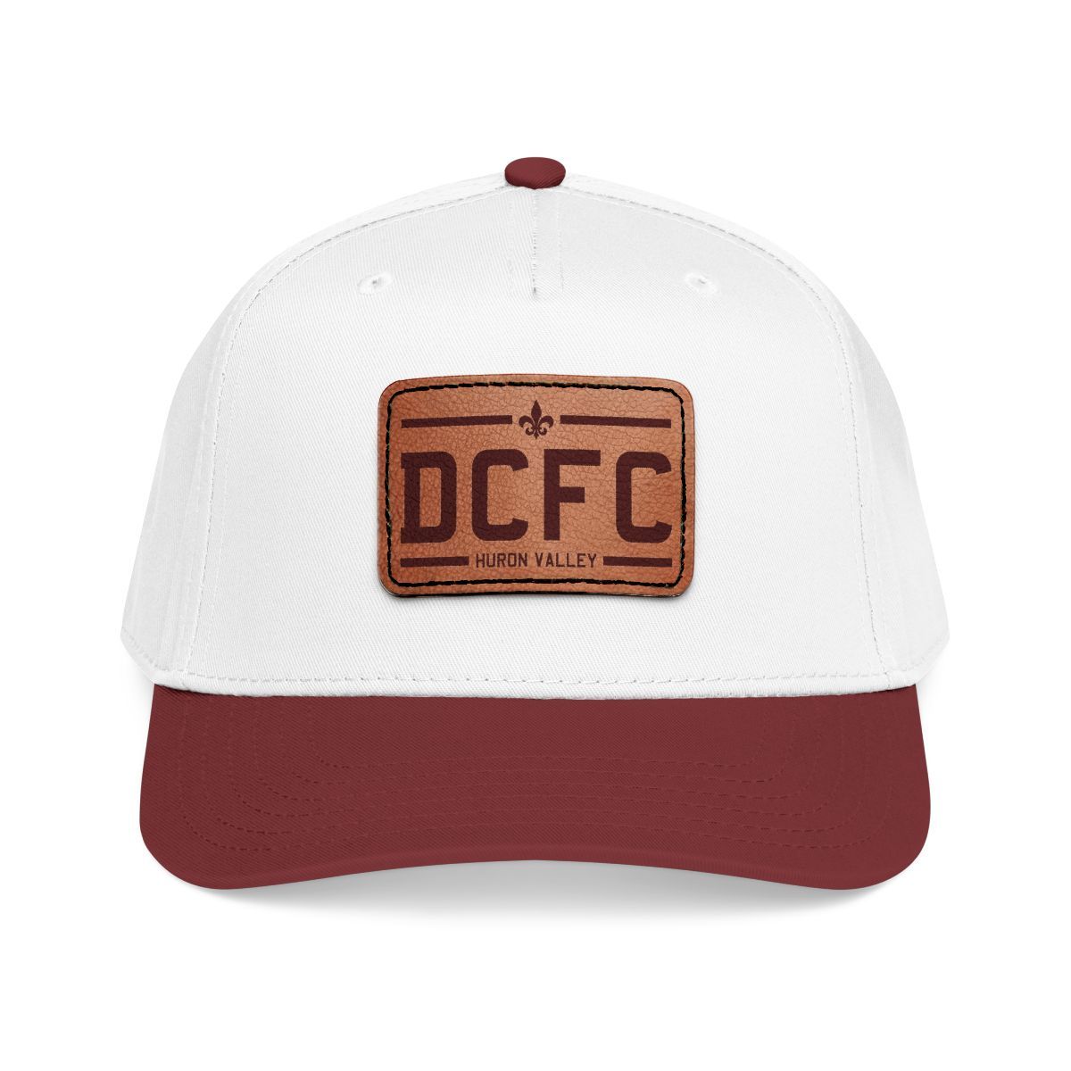 DCFC Huron Valley "Classic" Leather Patch Baseball Cap