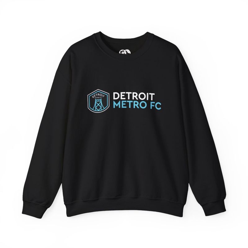 Detroit Metro FC "Text" Unisex Crewneck