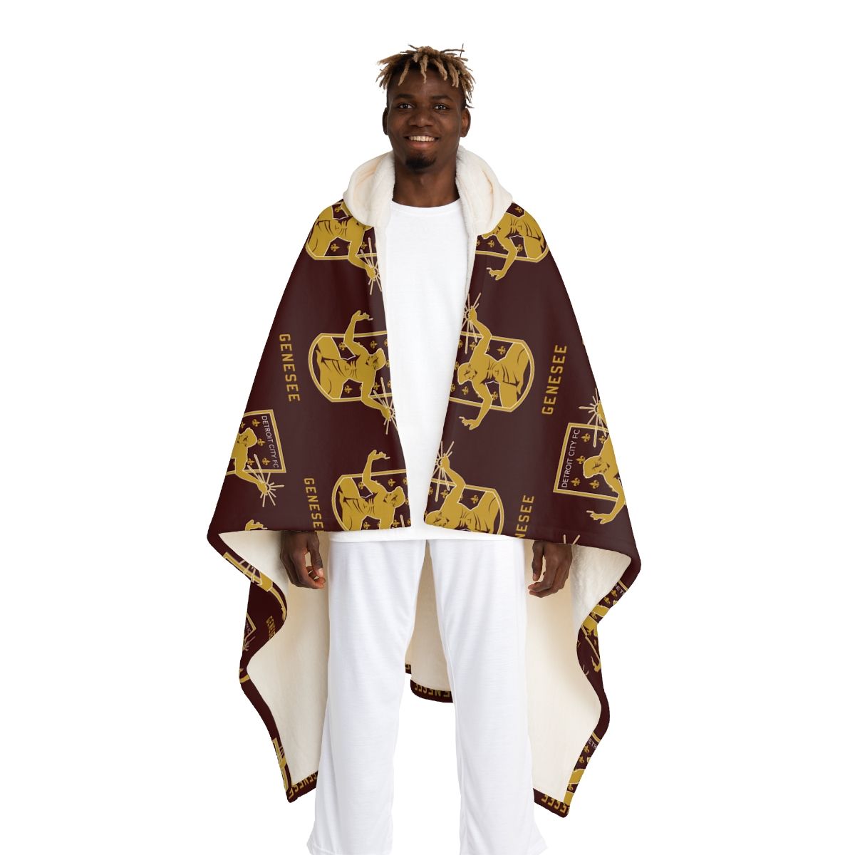 DCFC Genesee "Crest" Hooded Sherpa Blanket
