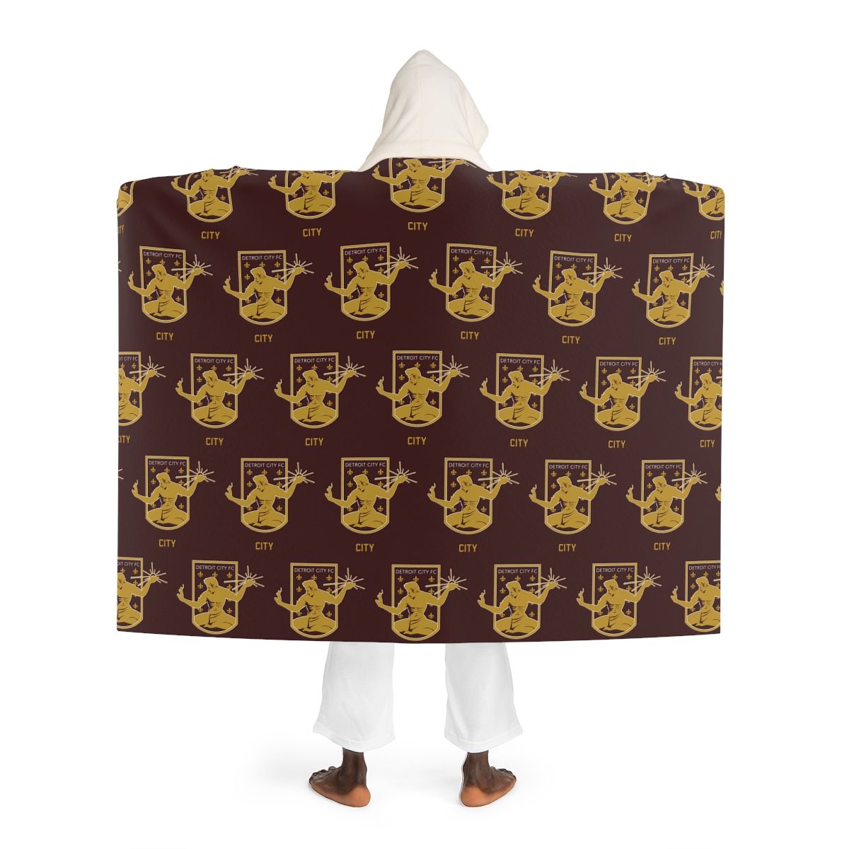 DCFC City "Crest" Hooded Sherpa Blanket