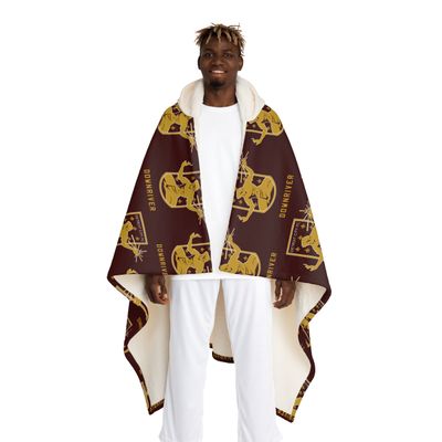 DCFC Downriver "Crest" Hooded Sherpa Blanket