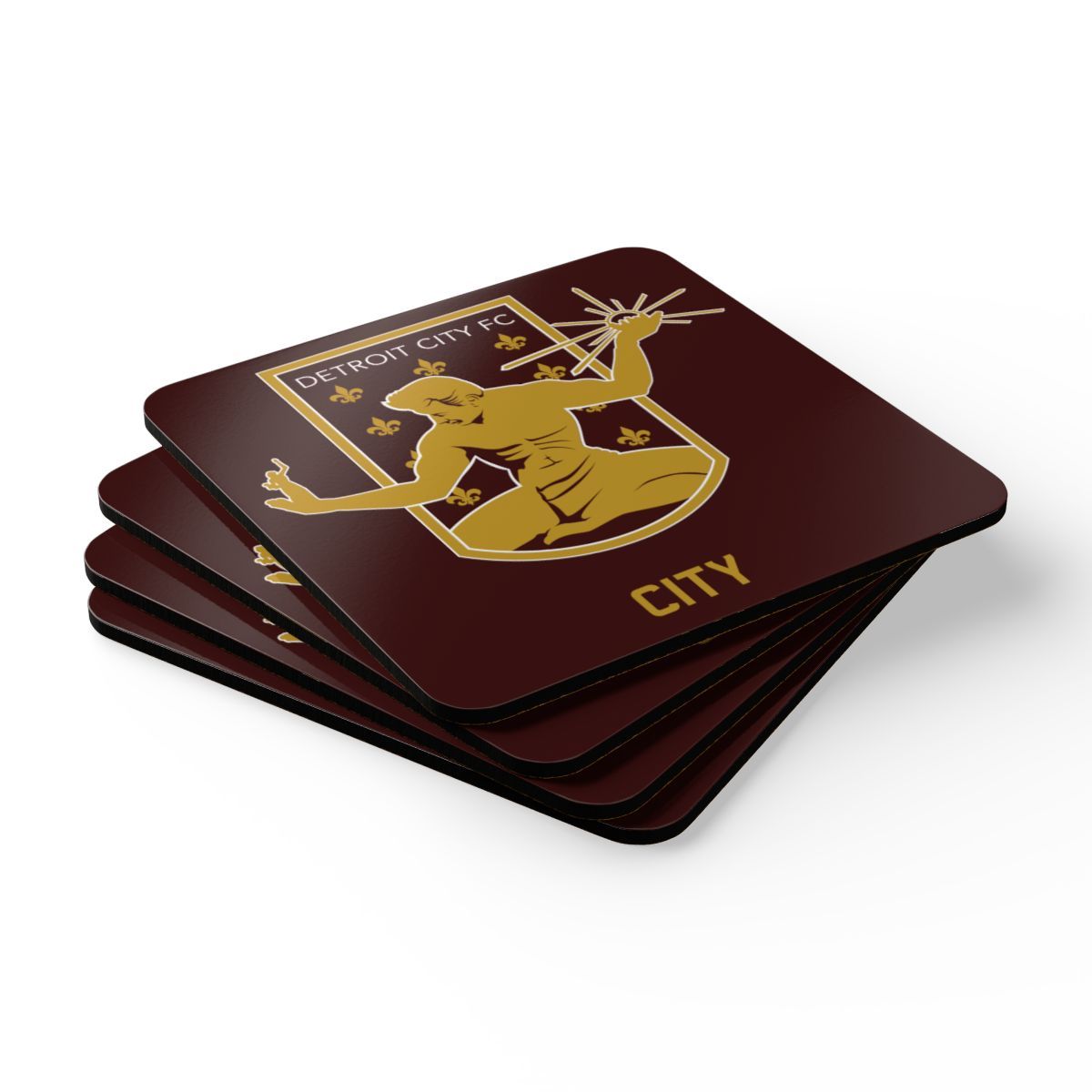 DCFC City "Crest" Corkwood Coaster Set
