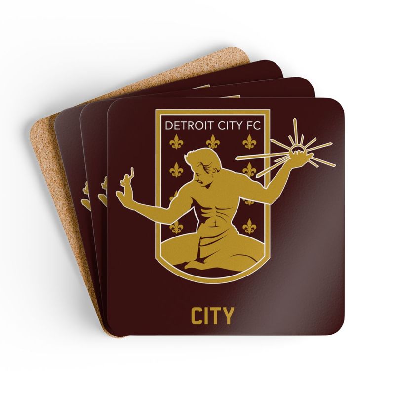 DCFC City "Crest" Corkwood Coaster Set