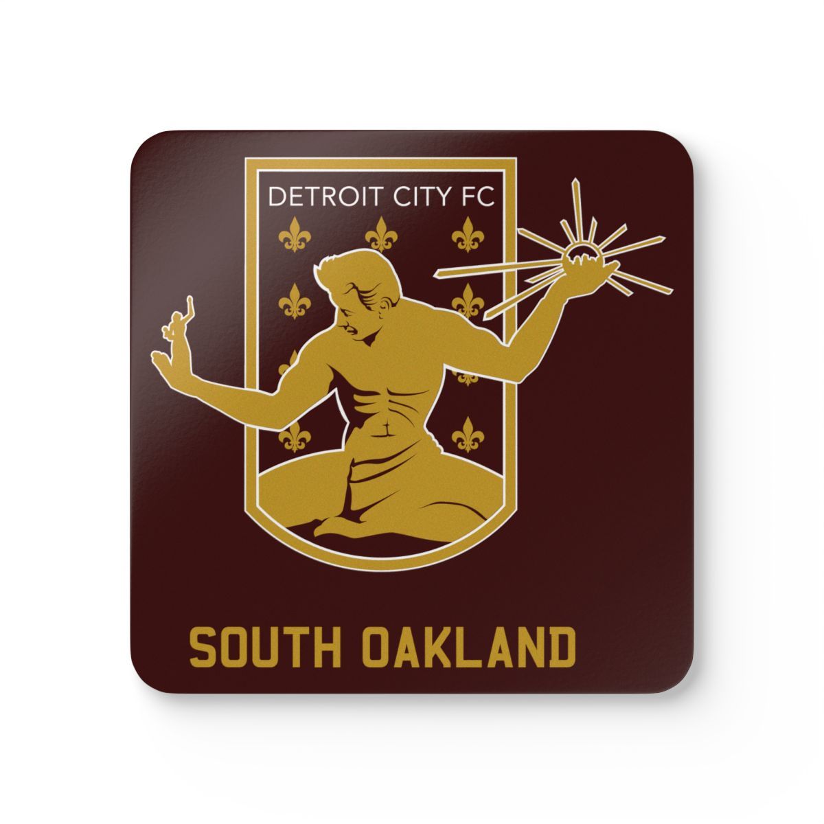DCFC South Oakland "Crest" Corkwood Coaster Set