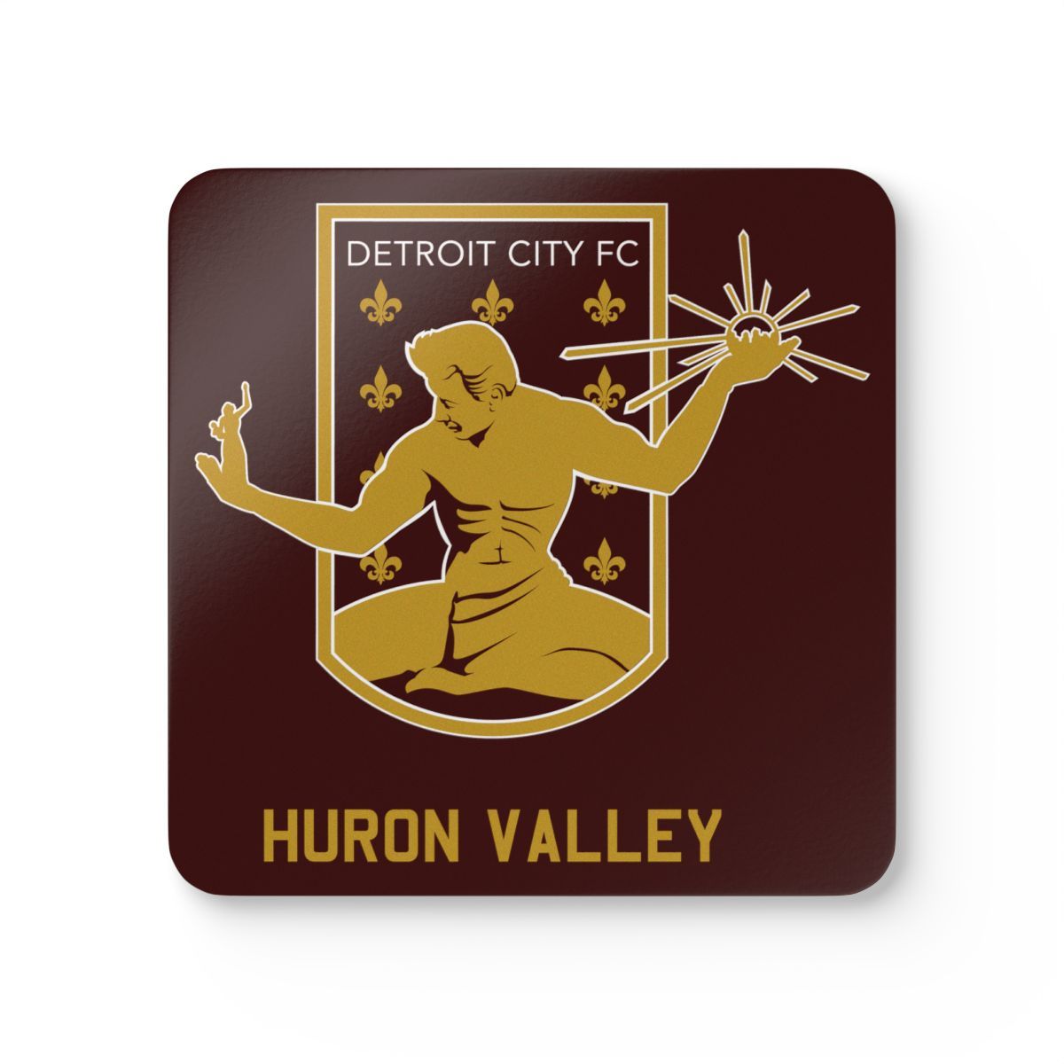 DCFC Huron Valley "Crest" Corkwood Coaster Set
