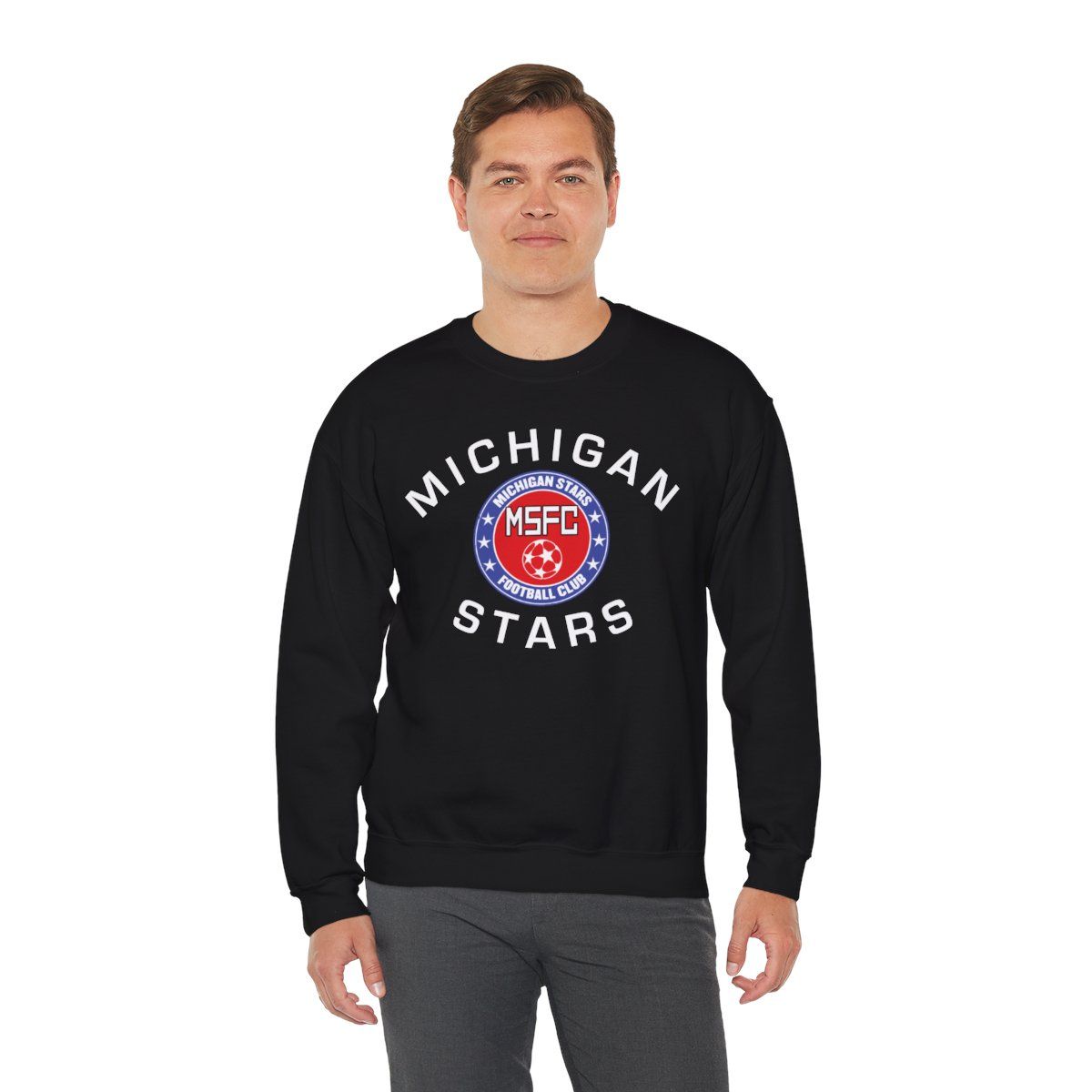MI Stars "Arched" Crewneck