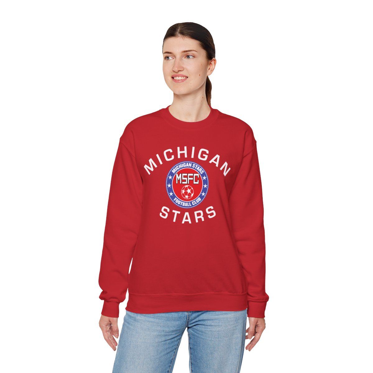 MI Stars "Arched" Crewneck