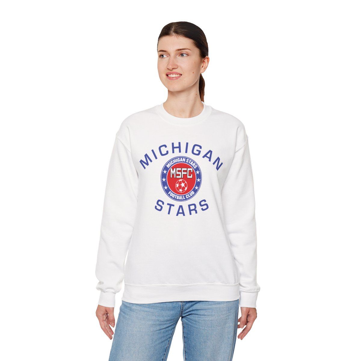MI Stars "Arched" Crewneck