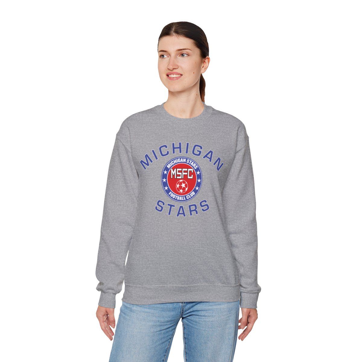 MI Stars "Arched" Crewneck
