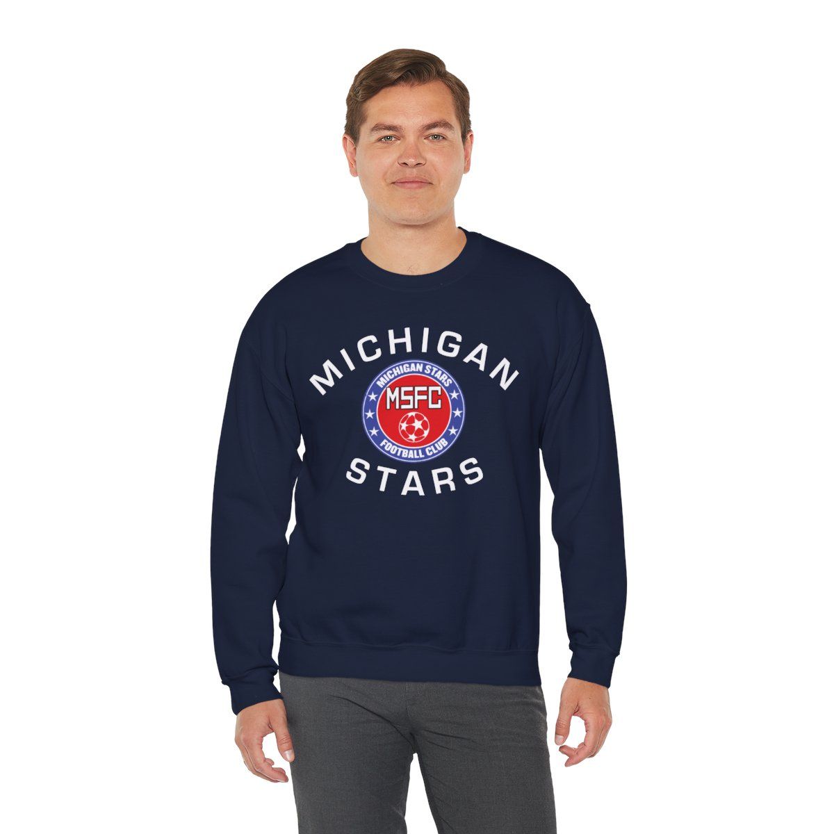 MI Stars "Arched" Crewneck