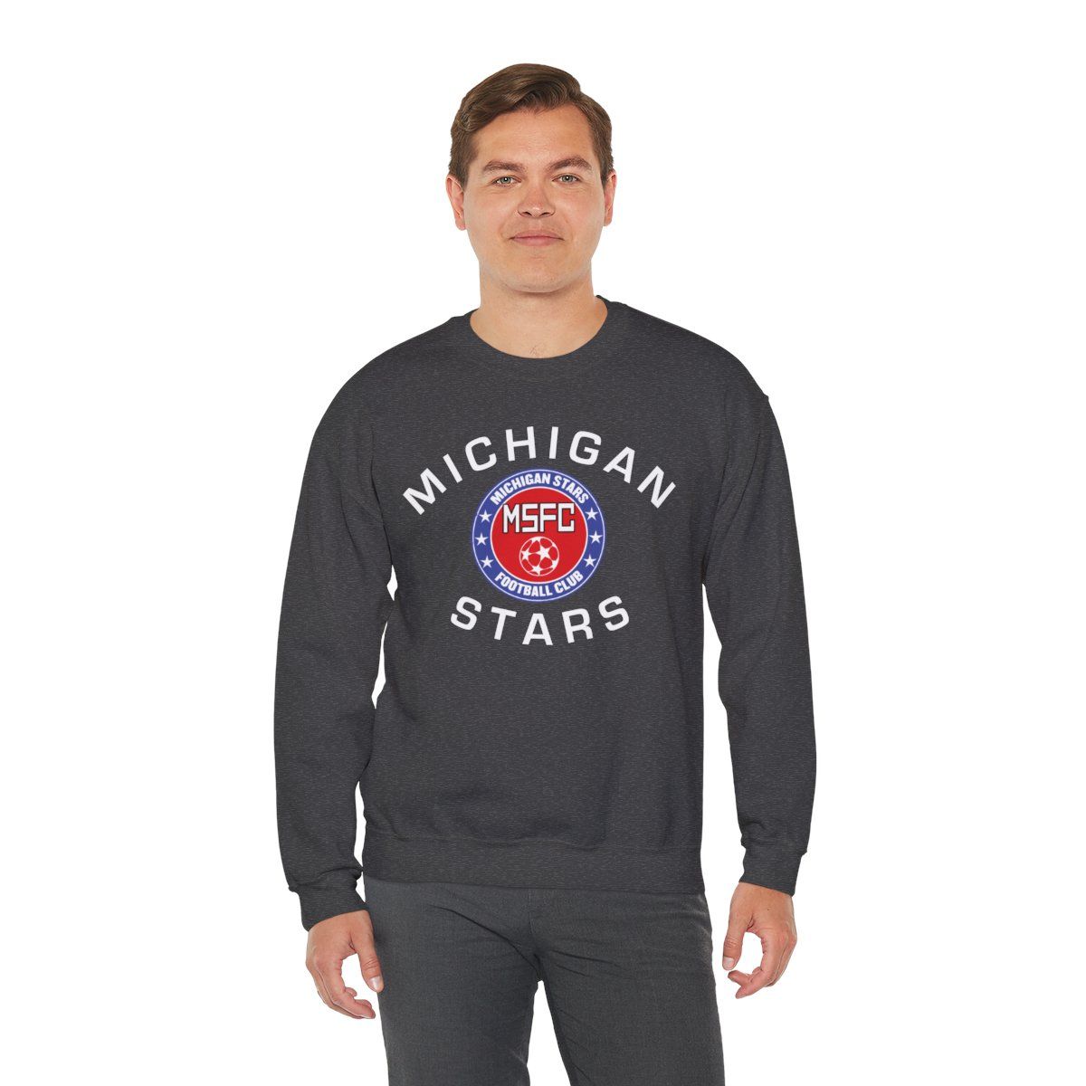 MI Stars "Arched" Crewneck