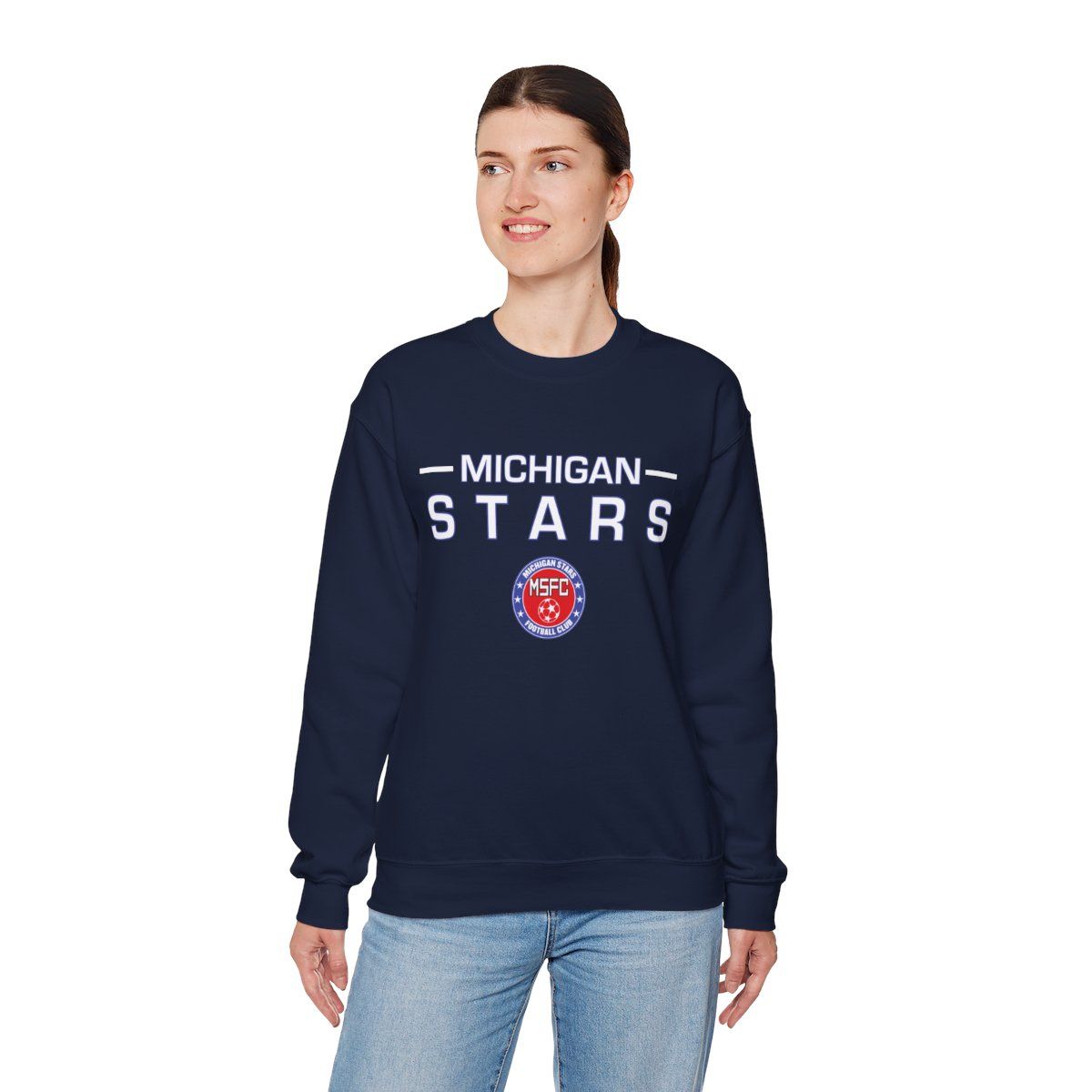 MI Stars "Stacked" Crewneck