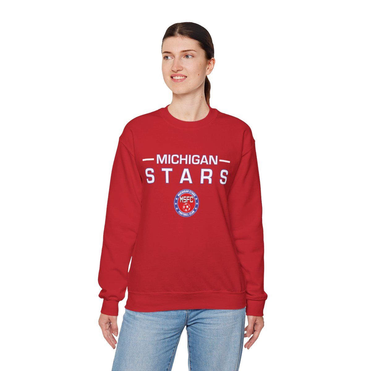 MI Stars "Stacked" Crewneck