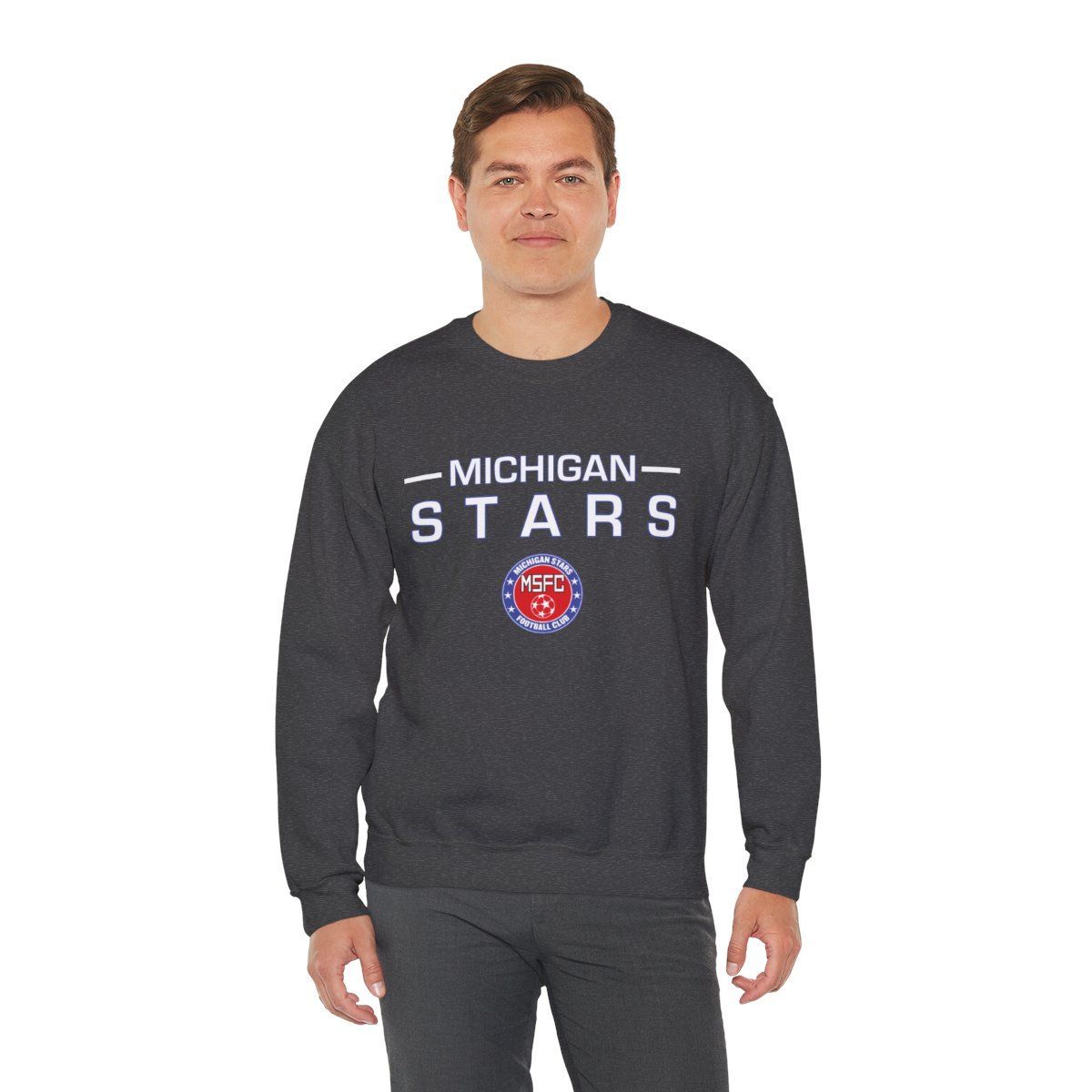 MI Stars "Stacked" Crewneck