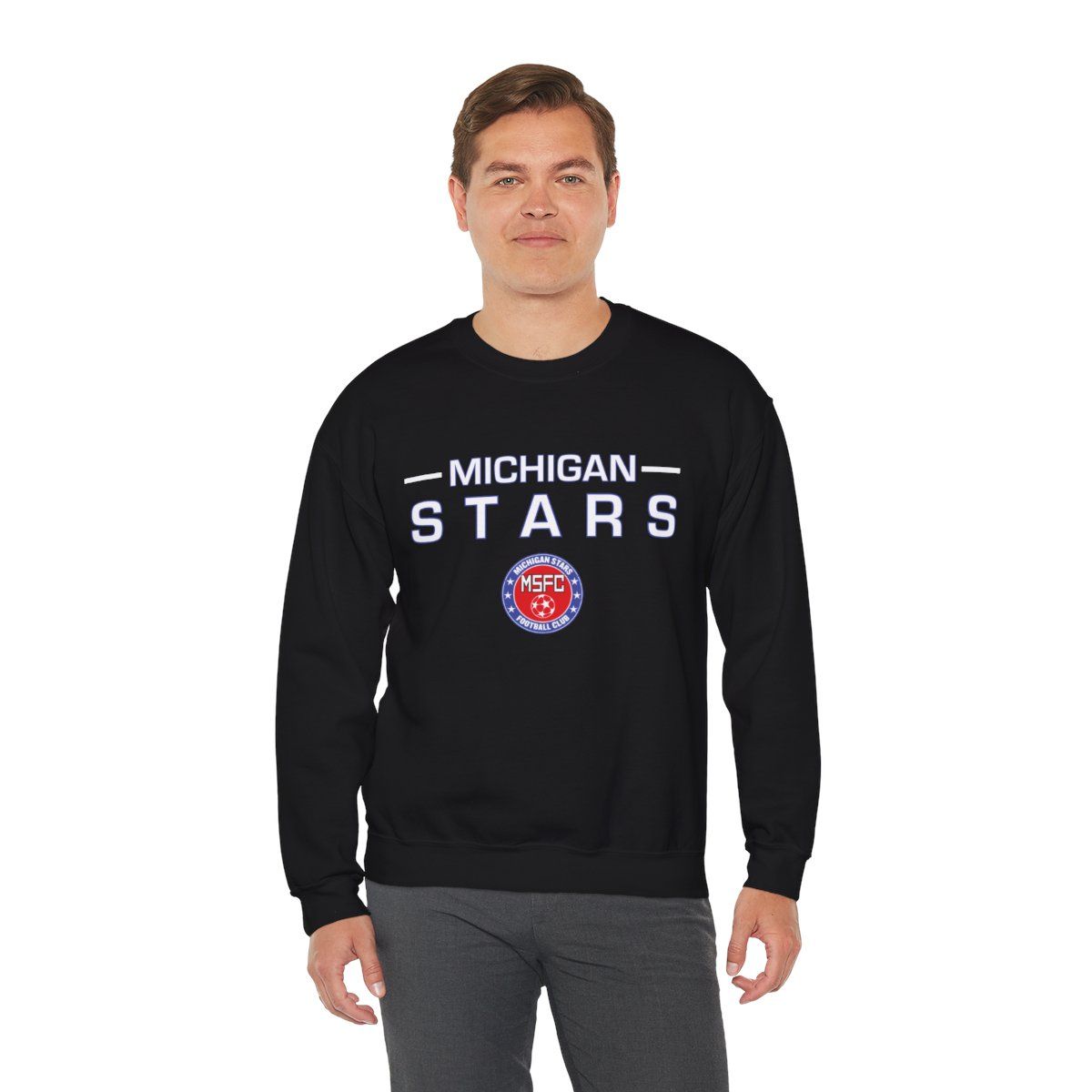 MI Stars "Stacked" Crewneck