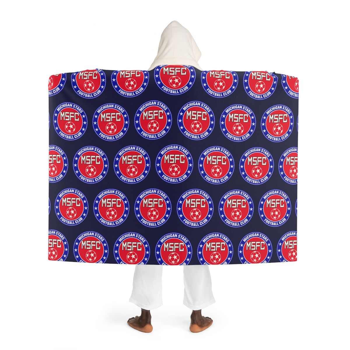 MI Stars "Crest" Sherpa Fleece Hooded Blanket