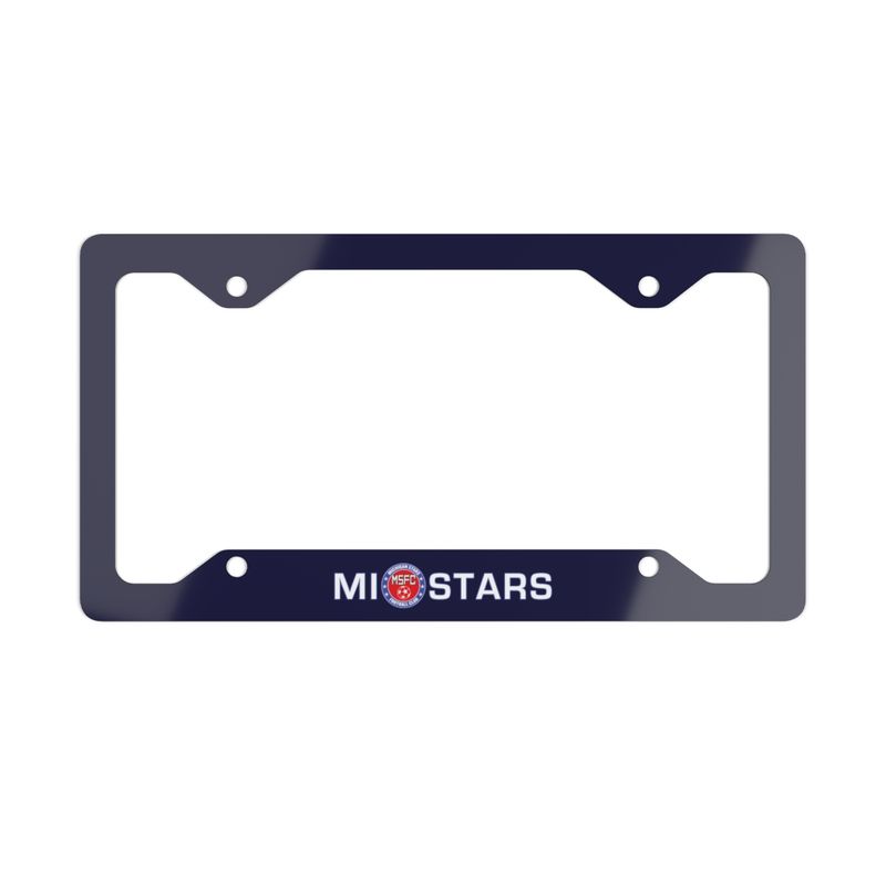 MI Stars Metal License Plate Frame