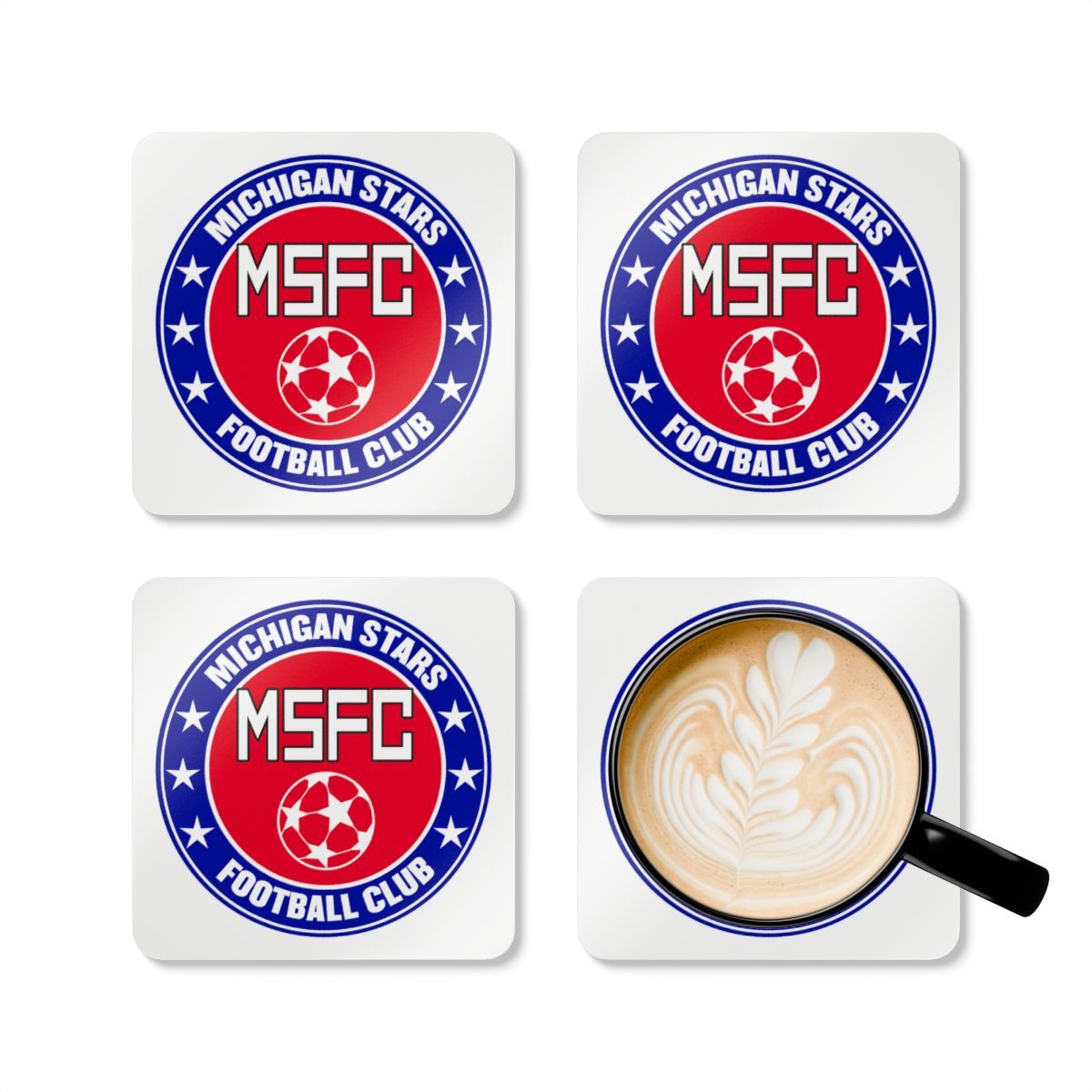 MI Stars Corkwood Coaster Set