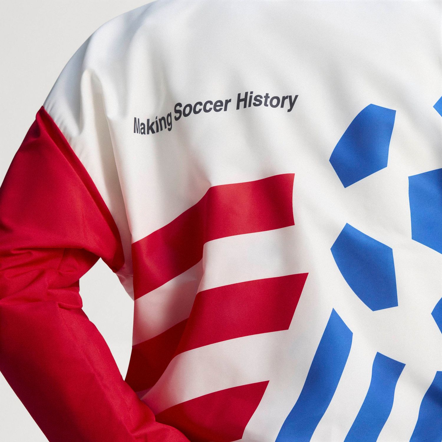 USA 94 GRAPHIC WOVEN JACKET (WHITE/RED/BLUE)