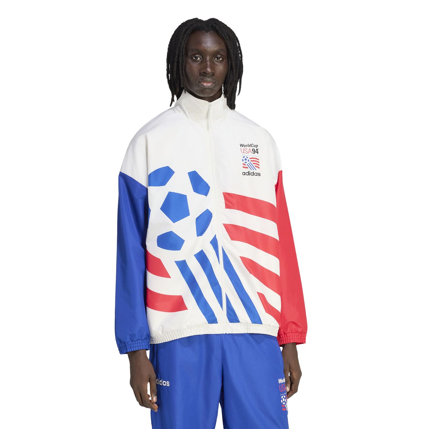 USA 94 GRAPHIC WOVEN JACKET (WHITE/RED/BLUE)