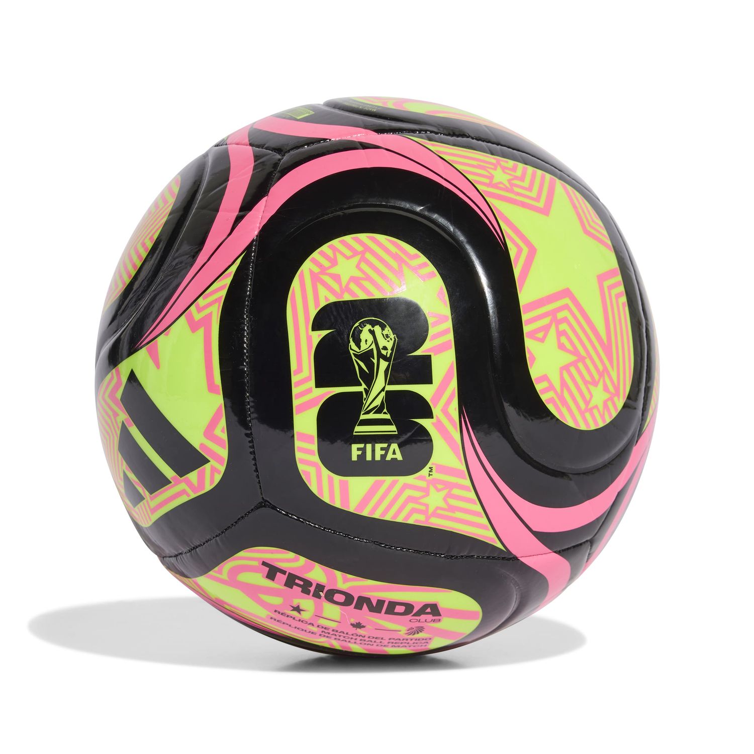 WORLD CUP 2026 TRIONDA CLUB BALL (BLACK/PINK/YELLOW)