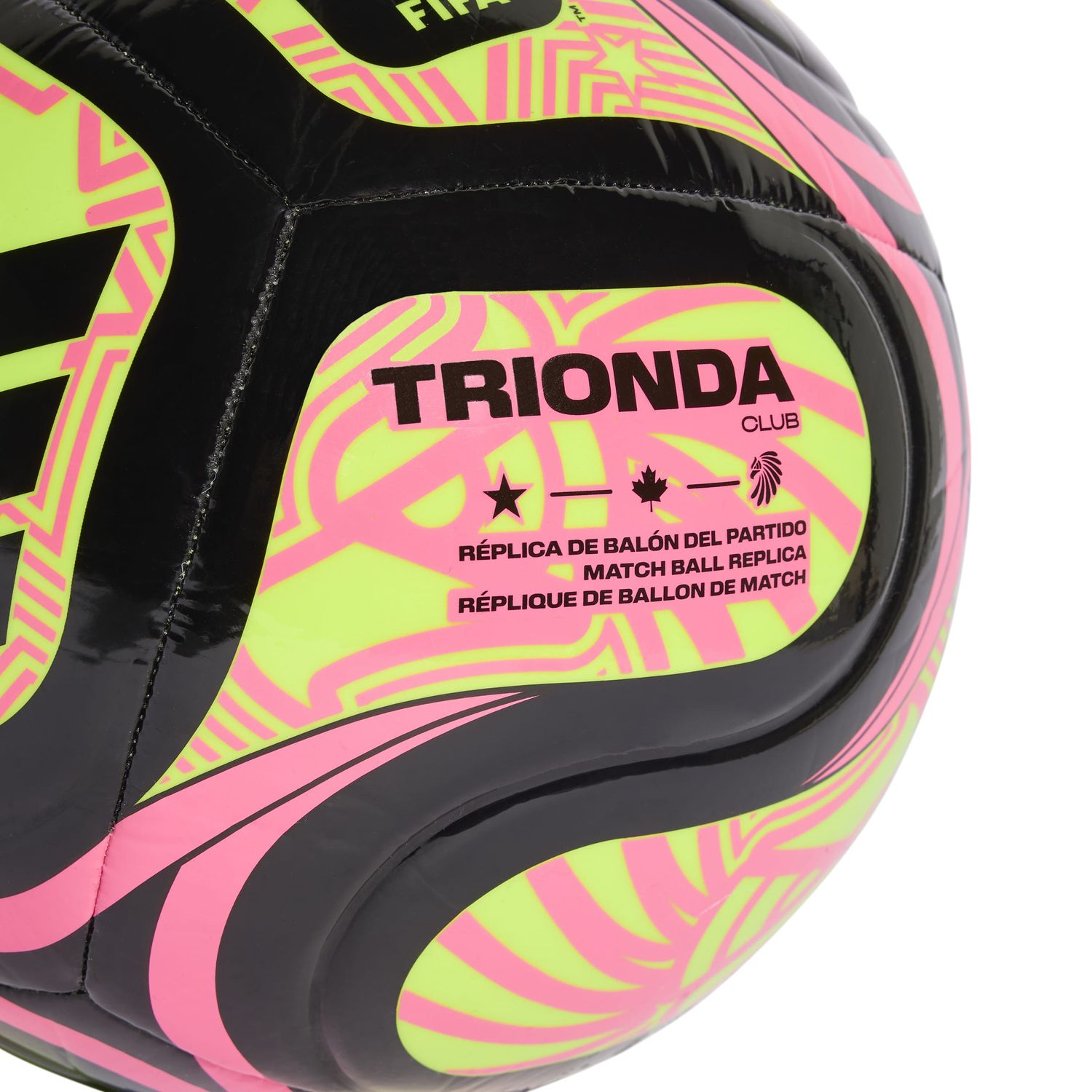 WORLD CUP 2026 TRIONDA CLUB BALL (BLACK/PINK/YELLOW)