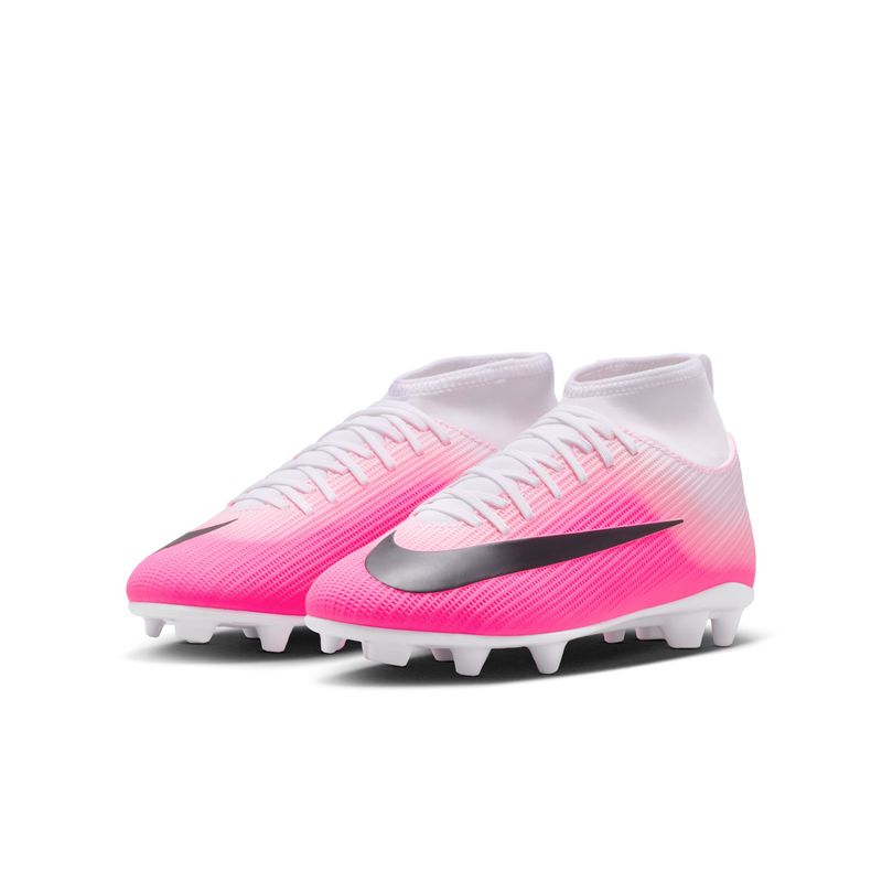 MERCURIAL SUPERFLY 11 CLUB FG/MG JR (PINK/WHITE/BLACK)