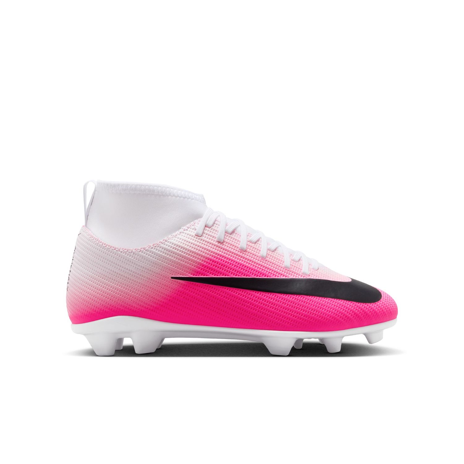 MERCURIAL SUPERFLY 11 CLUB FG/MG JR (PINK/WHITE/BLACK)