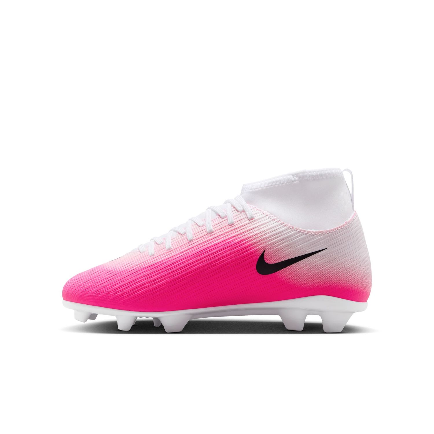 MERCURIAL SUPERFLY 11 CLUB FG/MG JR (PINK/WHITE/BLACK)