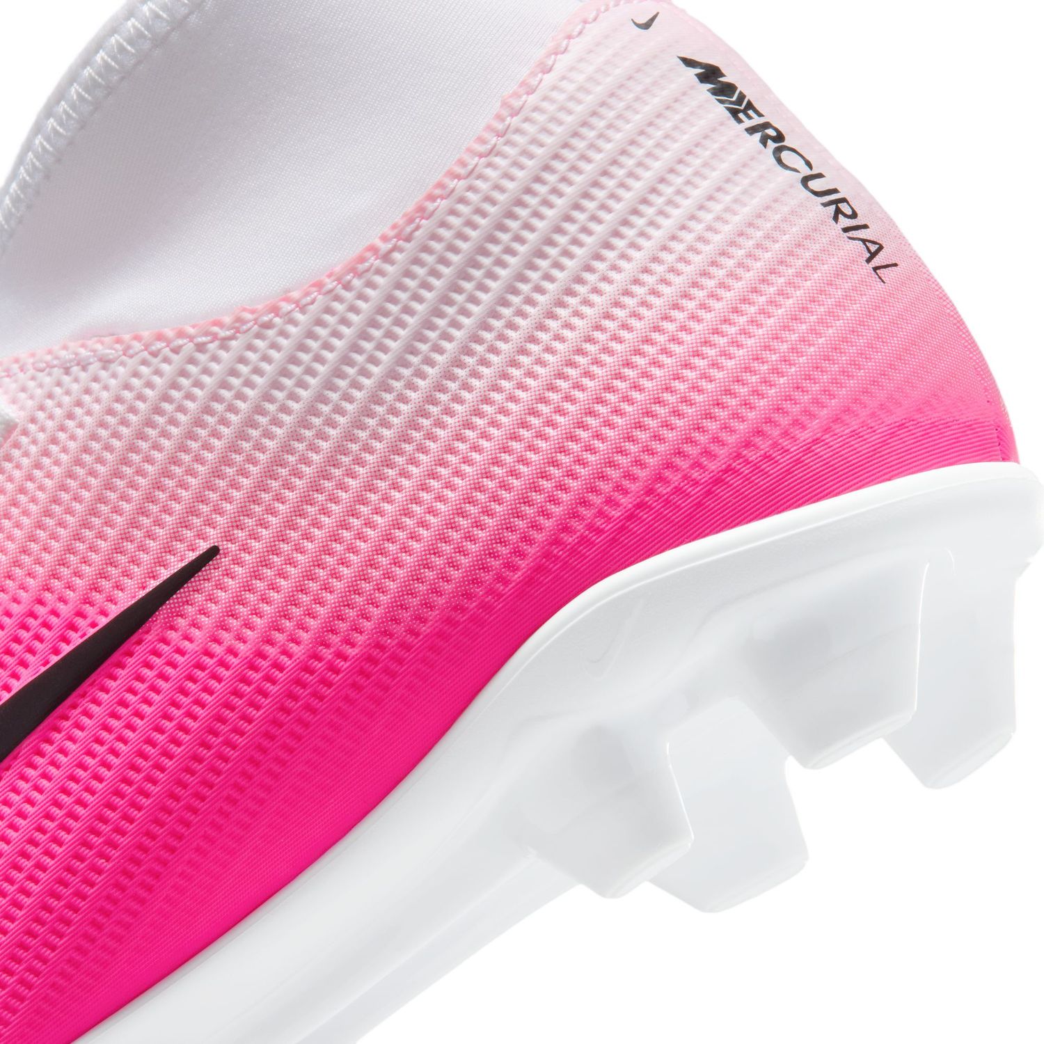 MERCURIAL SUPERFLY 11 CLUB FG/MG JR (PINK/WHITE/BLACK)