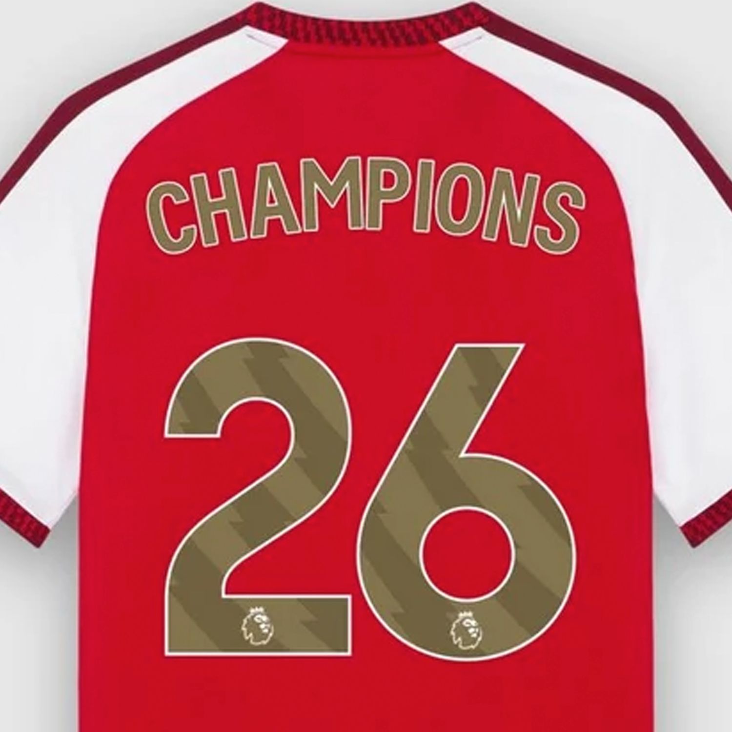 AUTHENTIC NAME EPL CHAMPIONS 26