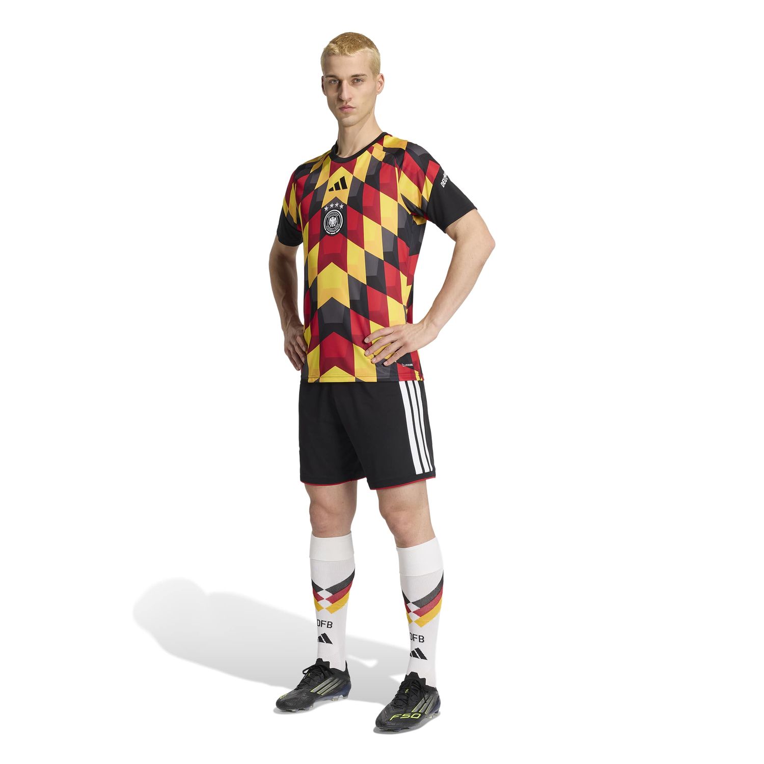 GERMANY 2026 PREMATCH JERSEY (BLACK/YELLOW)