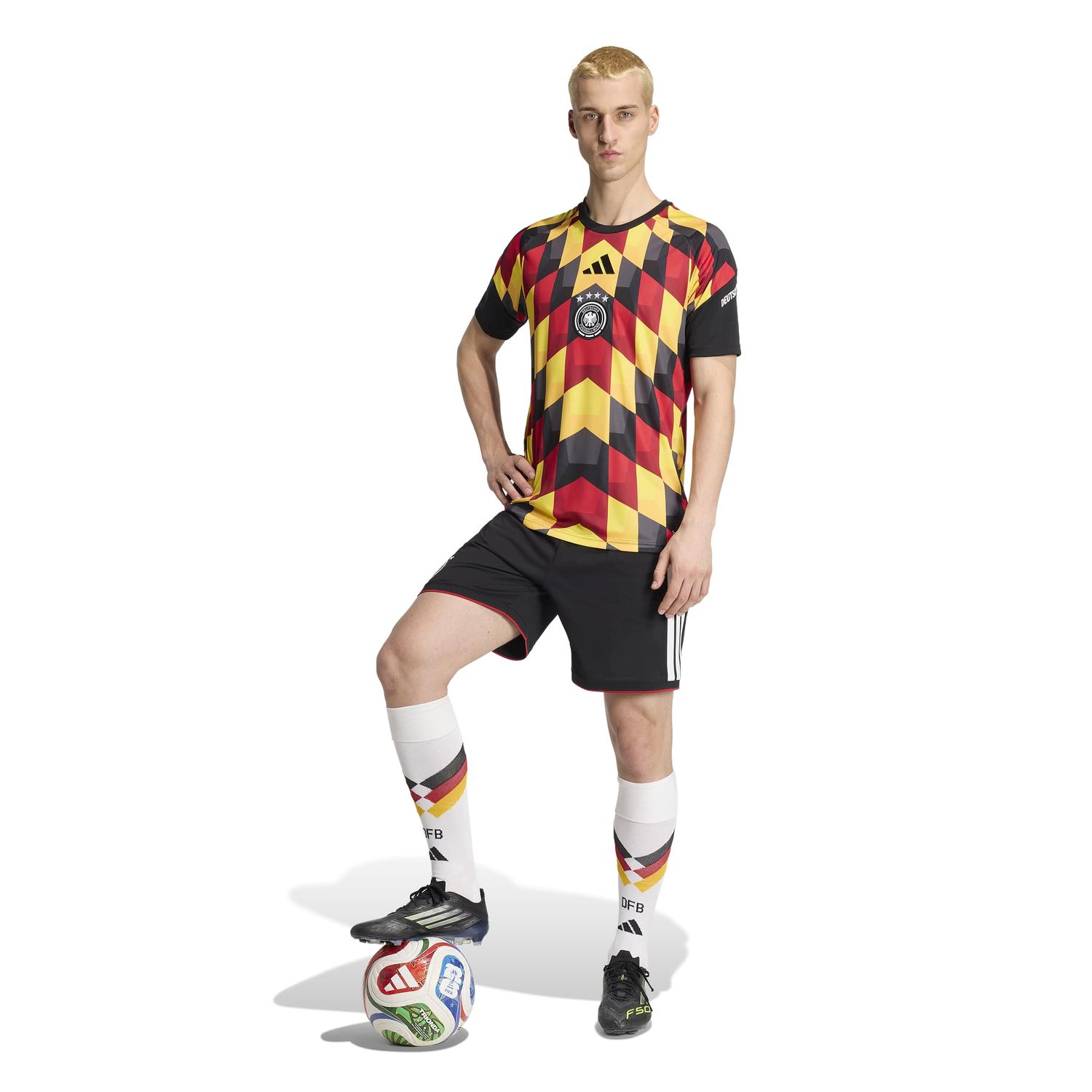 GERMANY 2026 PREMATCH JERSEY (BLACK/YELLOW)
