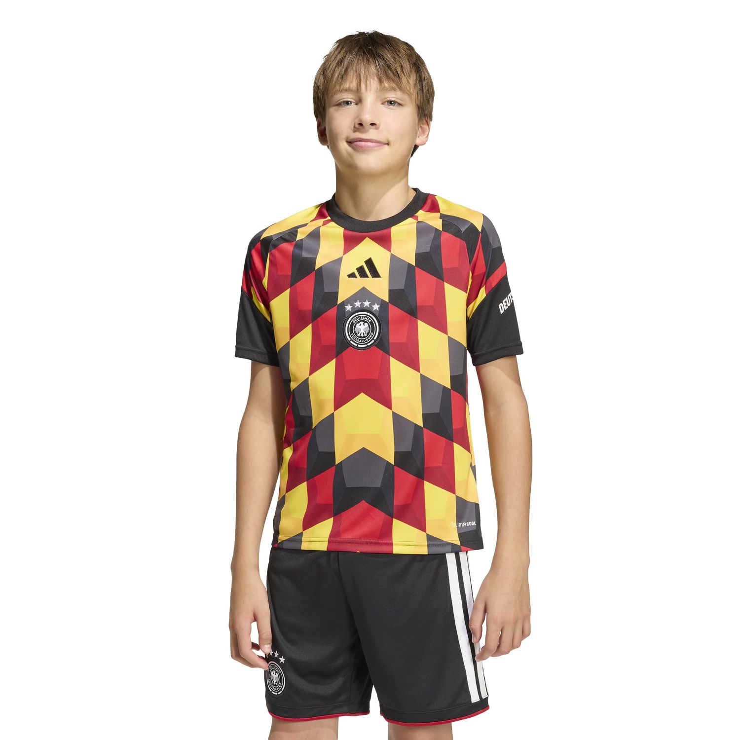 GERMANY 2026 PREMATCH JERSEY YOUTH (BLACK/YELLOW)