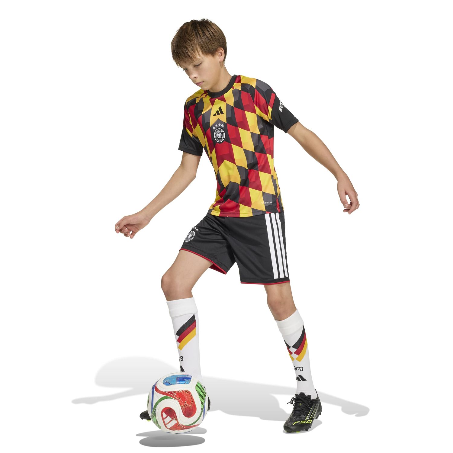 GERMANY 2026 PREMATCH JERSEY YOUTH (BLACK/YELLOW)
