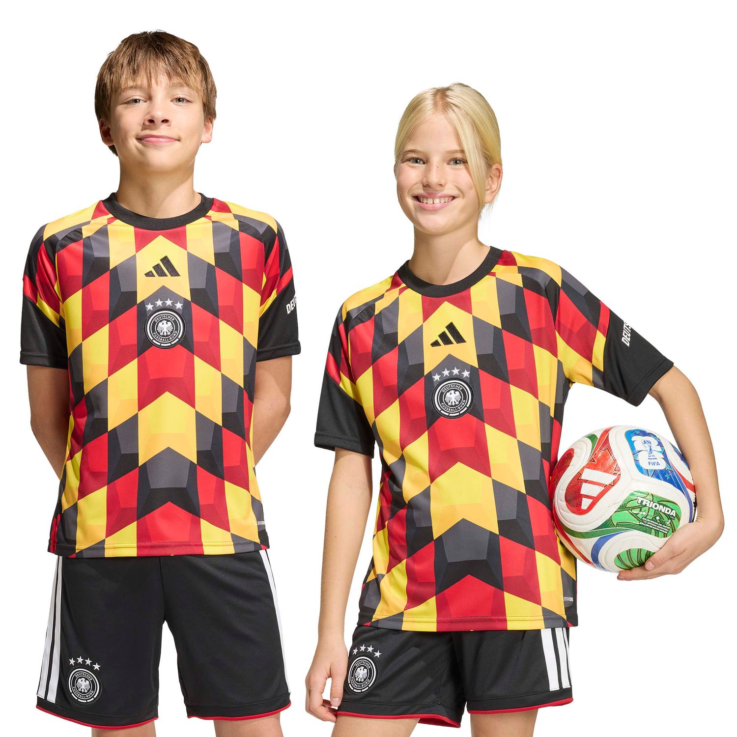 GERMANY 2026 PREMATCH JERSEY YOUTH (BLACK/YELLOW)