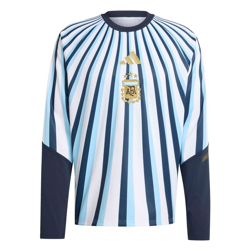 ARGENTINA 2026 HOME PREMATCH WARM TOP (WHITE/BLUE)