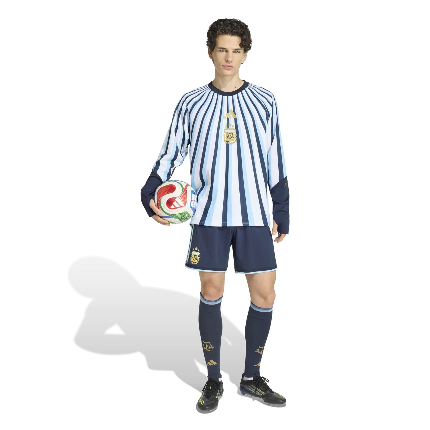 ARGENTINA 2026 HOME PREMATCH WARM TOP (WHITE/BLUE)