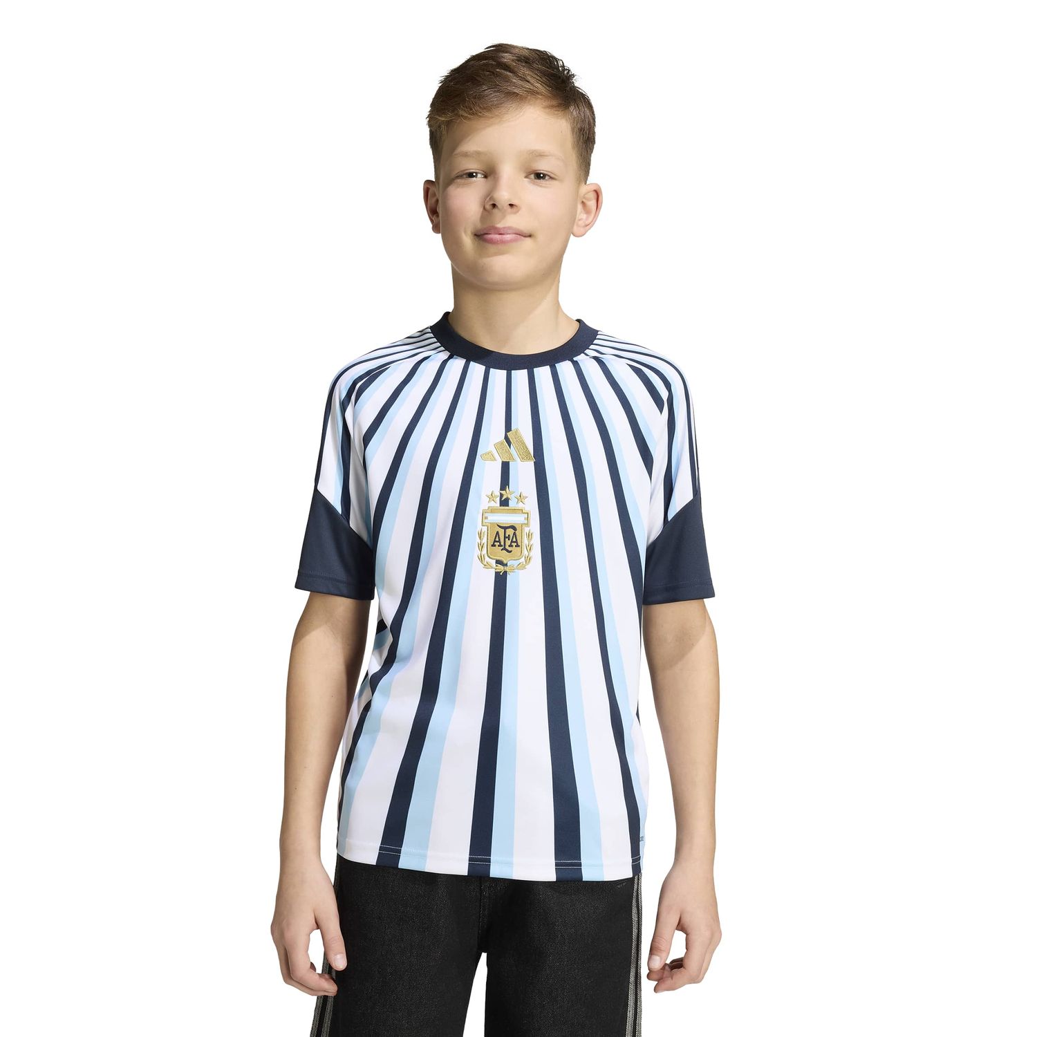 ARGENTINA 2026 HOME PREMATCH JERSEY YOUTH (WHITE/BLUE)