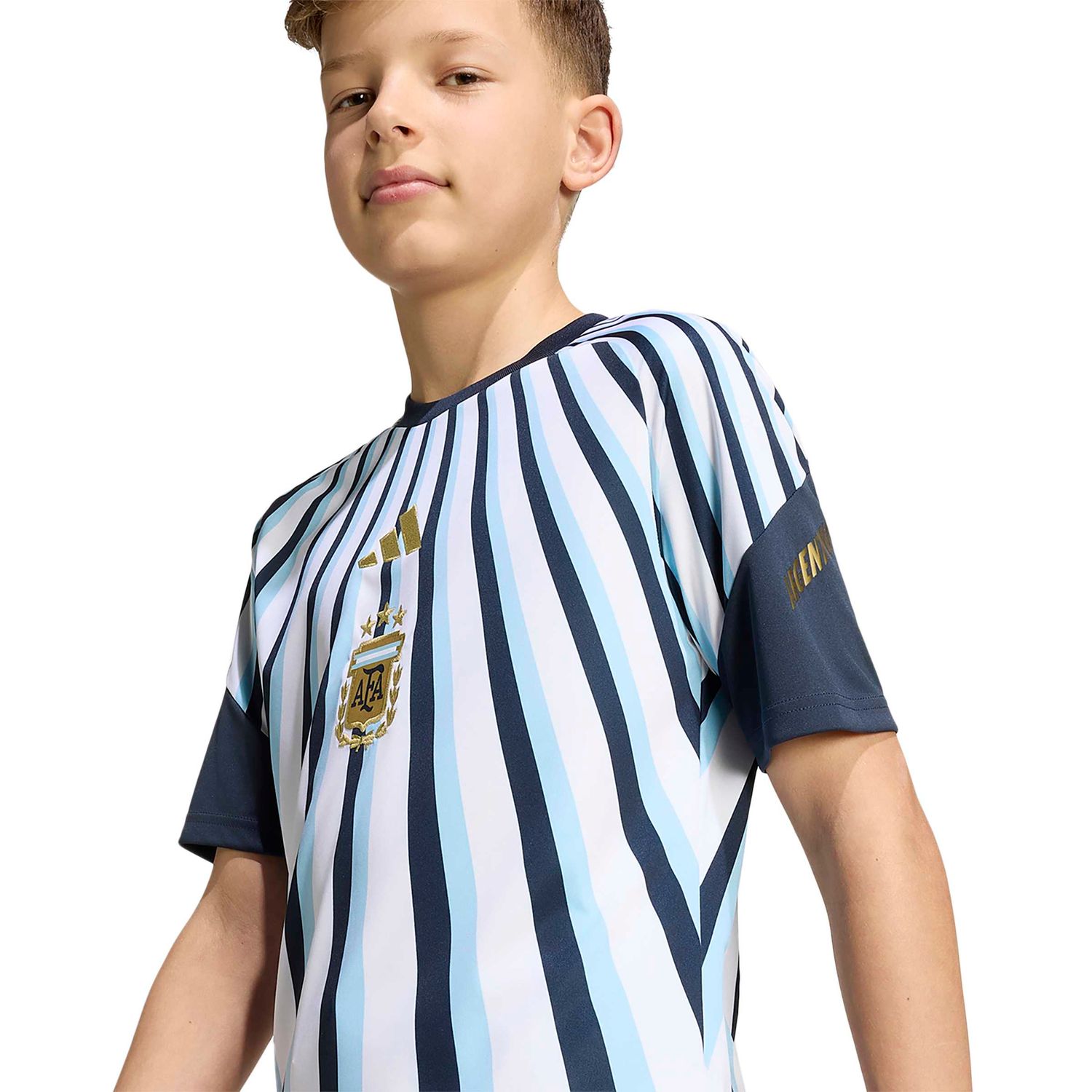 ARGENTINA 2026 HOME PREMATCH JERSEY YOUTH (WHITE/BLUE)