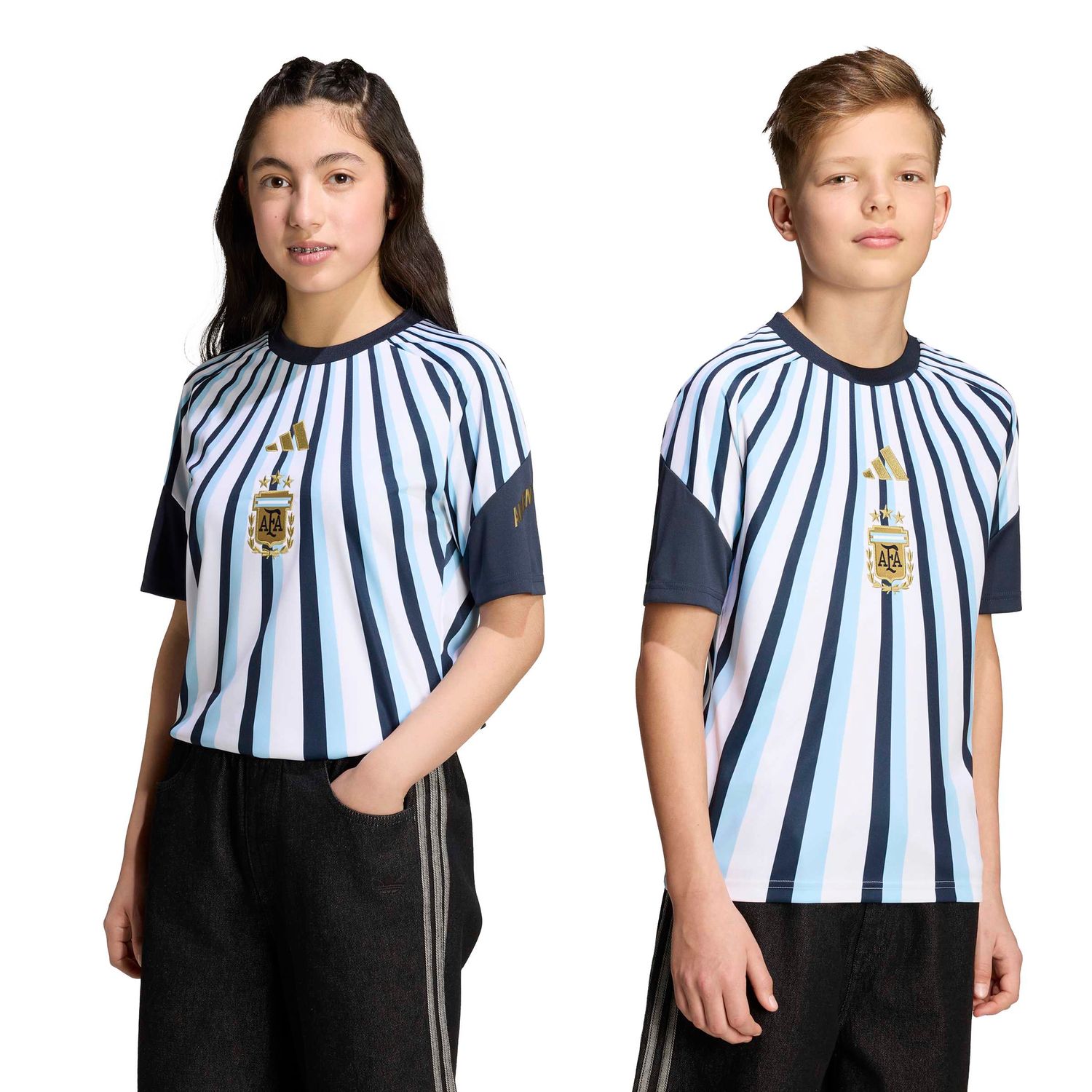 ARGENTINA 2026 HOME PREMATCH JERSEY YOUTH (WHITE/BLUE)