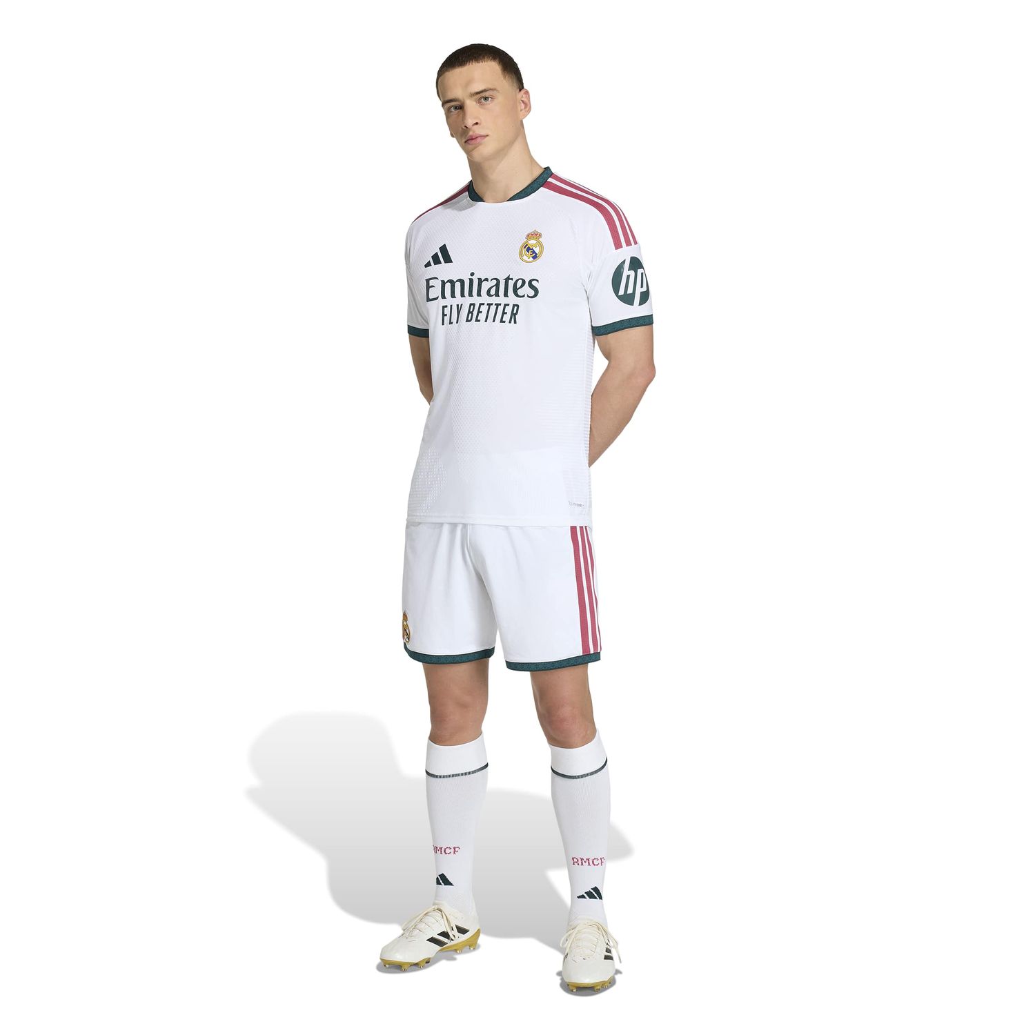 REAL MADRID 26/27 AUTHENTIC HOME JERSEY (WHITE/PINK)