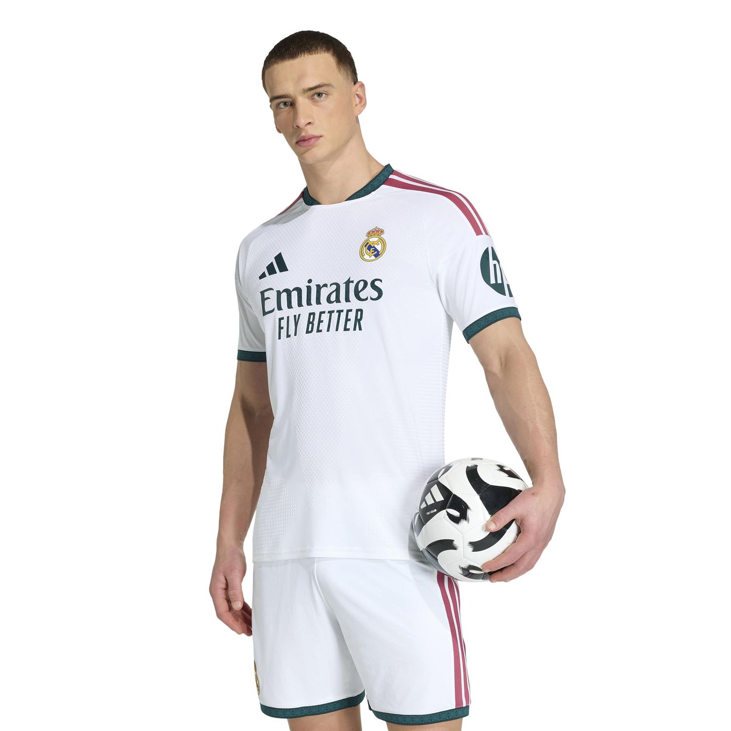 REAL MADRID 26/27 AUTHENTIC HOME JERSEY (WHITE/PINK)