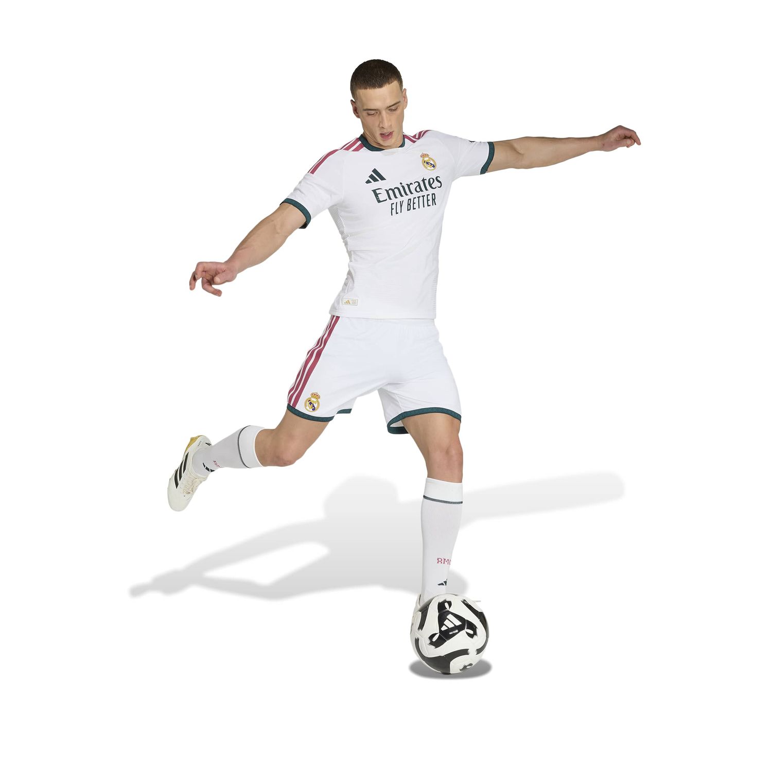 REAL MADRID 26/27 AUTHENTIC HOME JERSEY (WHITE/PINK)