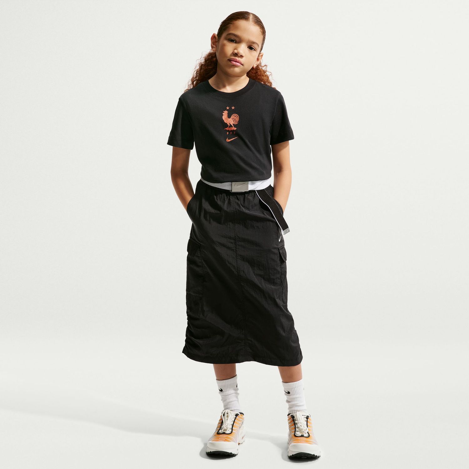 FRANCE 2026 CREST TEE YOUTH (BLACK)