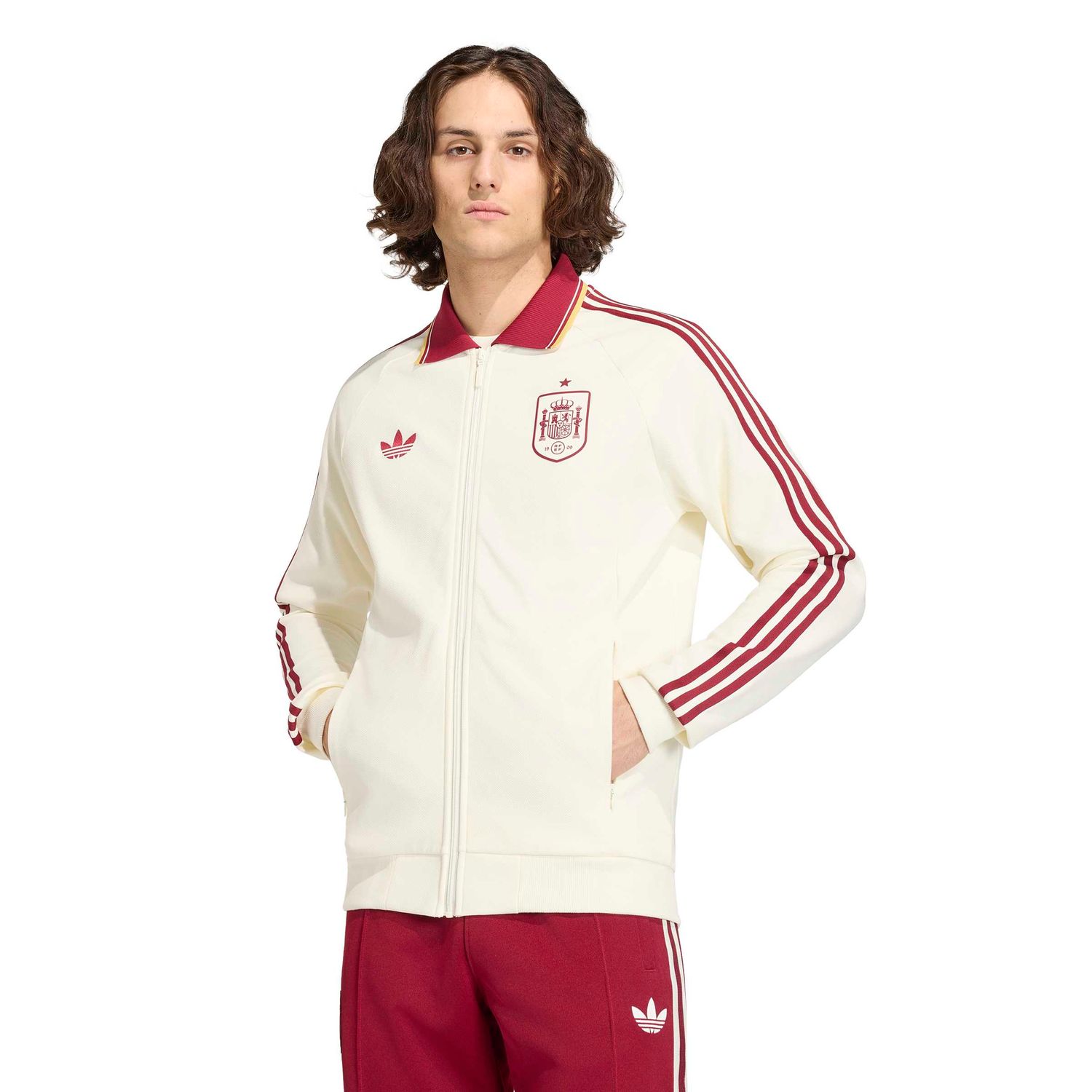 SPAIN 2026 AWAY ANTHEM JACKET (WHITE/RED)