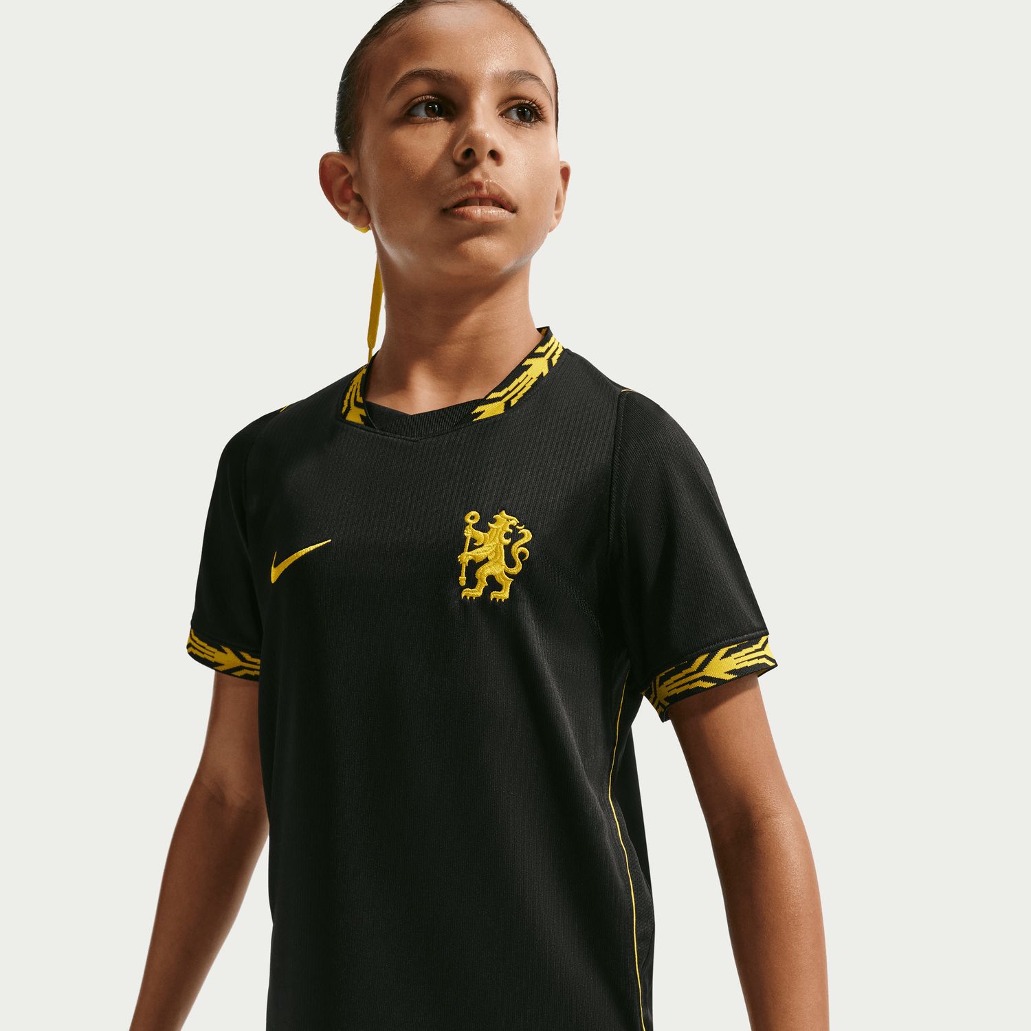 CHELSEA 26/27 AWAY JERSEY YOUTH (BLACK/YELLOW)